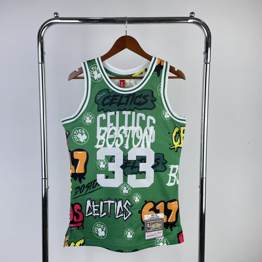 Larry Bird 1985/86 Graffiti Green Swingman