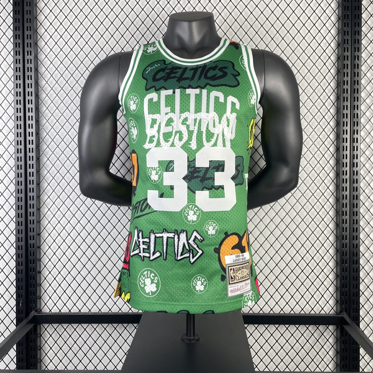 Larry Bird 1985/86 Graffiti Green Swingman